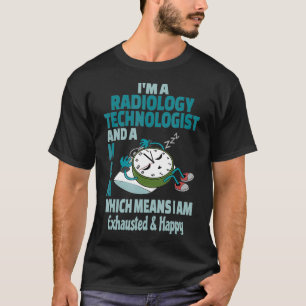 T-shirt Maman Technologue Radiologie Fatigué Occupé Ehaust