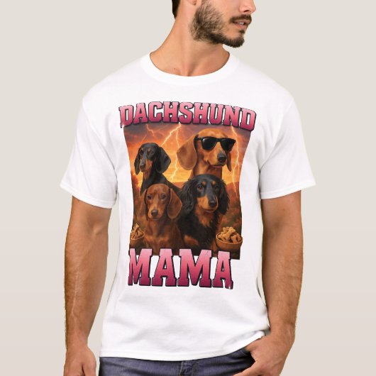 T-shirt Maman teckel (Devant)