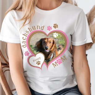 T-shirt Maman teckel mignonne Photo personnalisée