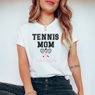 T-shirt Maman Tennis sur mesure avec Bow Rose & Ra