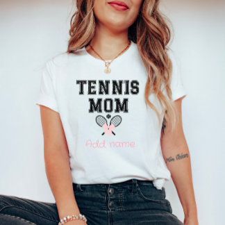 T-shirt Maman Tennis sur mesure avec Bow Rose & Ra