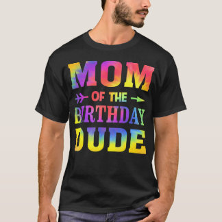 T-shirt Maman Tie Dye du Mec de l'Anniversaire de la Famil