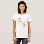 T-shirt Maman to Bee Honey Fleur sauvage Baby shower (Devant entier)