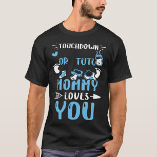 T-shirt Maman Touchdown Ou Tutu Maman Aime Toi Baby Boy