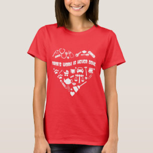 T-shirt Maman Travail Mignon