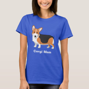 T-shirt Maman tricolore rouge Pembroke Welsh Corgi