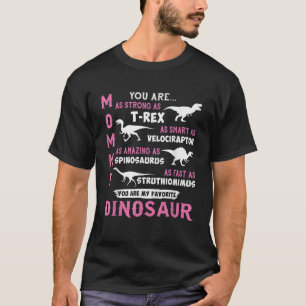 T-shirt Maman Tu Es Aussi Forte Que T Rex Dinosaur Funny M