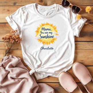 T-shirt Maman, tu es mon soleil | Fête des mères pleines d