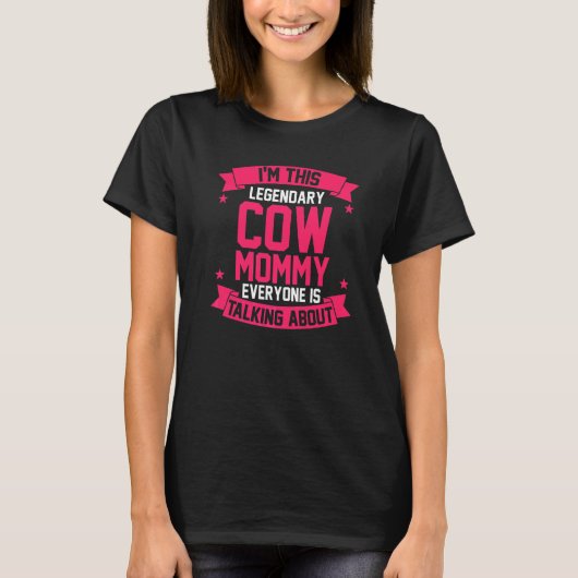 T-shirt Maman Vache Mère (Devant)