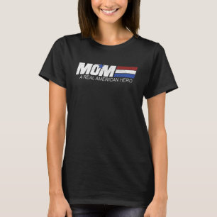 T-shirt Maman véritable héroïne américaine Drapeau américa