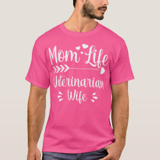 T-shirt Maman Vétérinaire Femme Femme Femme Animal Doctor