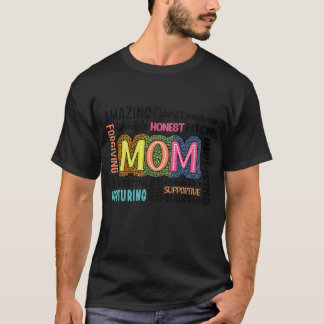 T-shirt Maman Vie Joyeuse Mères vintage