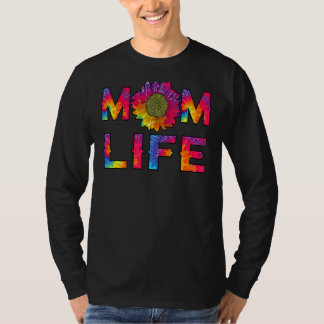 T-shirt Maman Vie Tie Tie Dye Hippie Maman Mères D