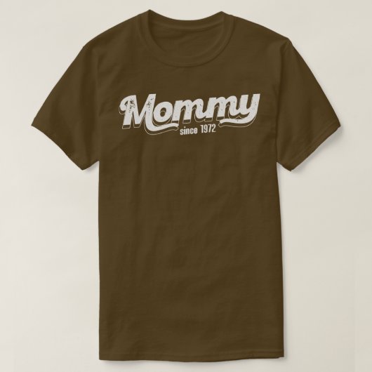 T-shirt Maman vintage depuis 1972 (Design devant)