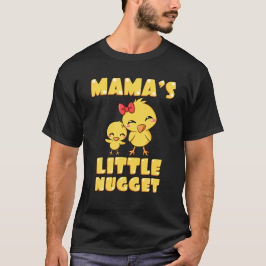 T-shirt Maman's Little Nugget Chicken Lover Maman's (Devant)
