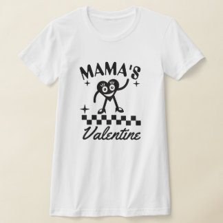 T-shirt Mama's Valentine Retro Heart T-Shirt, Cute 