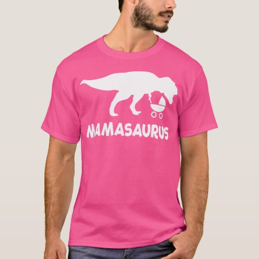 T-shirt Mamasaurus Funny Maman T-Rex Shirt Don (Dinosaur S (Devant)