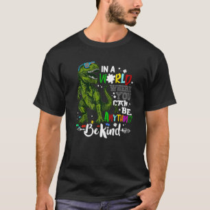 T-shirt Mamasaurus Maman Autiste Dans Un Monde Vous Pouvez