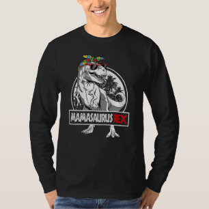 T-shirt Mamasaurus Rex Dinosaur Mama Saurus Autisme