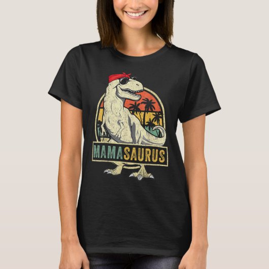T-shirt Mamasaurus Rex Dinosaur Mama Saurus Family Matchin (Devant)