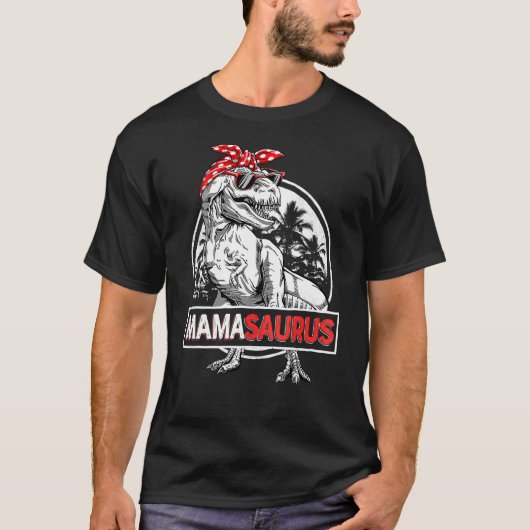 T-shirt Mamasaurus Rex Dinosaur Mama Saurus Mère (Devant)
