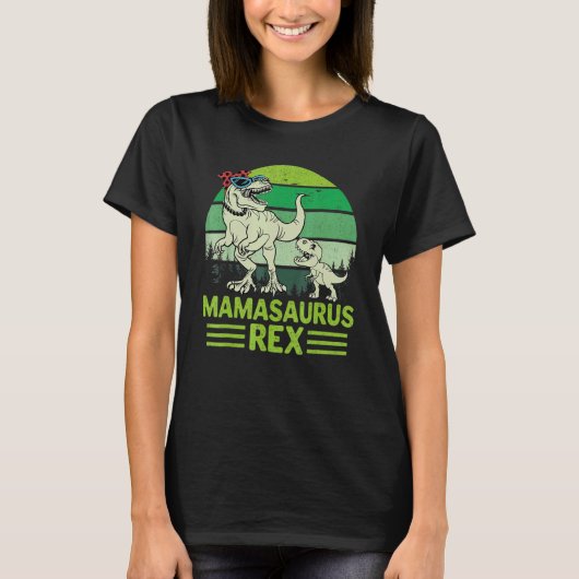 T-shirt Mamasaurus Rex Dinosaur Mama Saurus Mère (Devant)