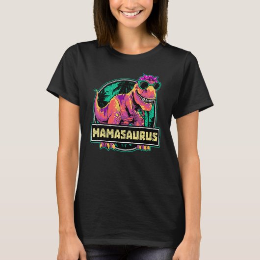 T-shirt Mamasaurus Rex Mama Saurus Dinosaure Femmes (Devant)