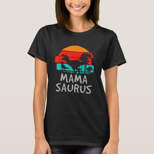 T-shirt Mamasaurus Rex Mama Saurus Dinosaure Mère 1 (Devant)