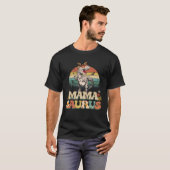 T-shirt Mamasaurus Rex Maman Dinosaur Léopard Fleur Rex Ma (Devant entier)