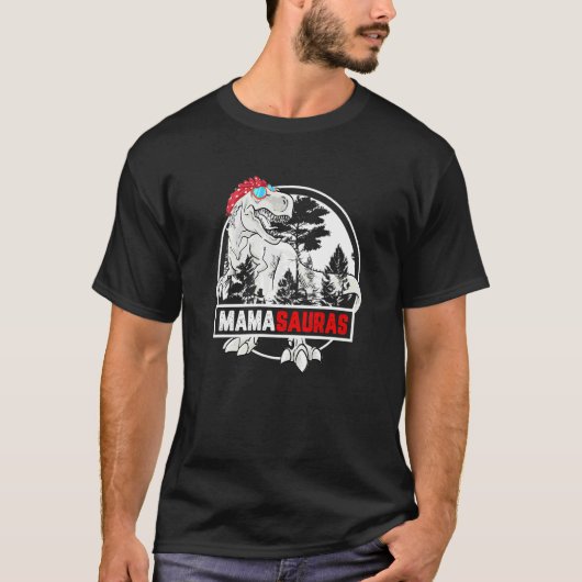 T-shirt Mamasaurus Rex Maman Saurus Dinosaure Mère (Devant)
