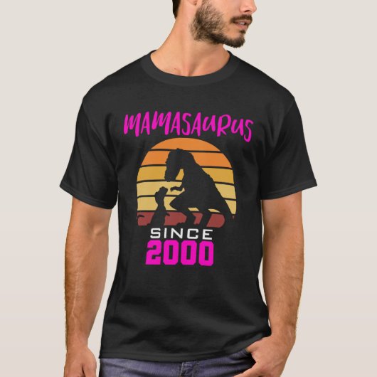 T-shirt Mamasaurus since 2000 (Devant)