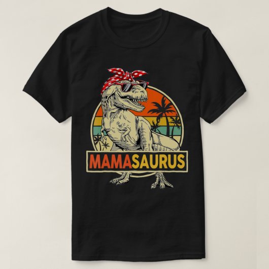 T-shirt Mamasaurus T Re Dinosaur Mama Saurus Famille Match (Design devant)