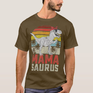 T-shirt Mamasaurus T Rex Dinosaur Mama Saurus Family Match