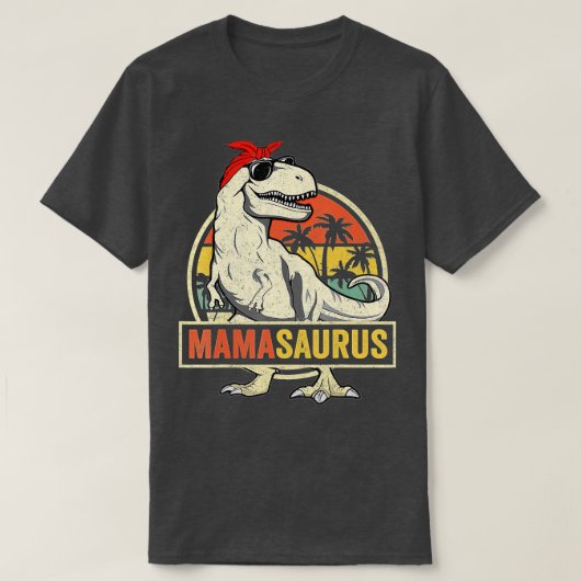 T-shirt Mamasaurus T Rex Dinosaur Mama Saurus Family Match (Design devant)