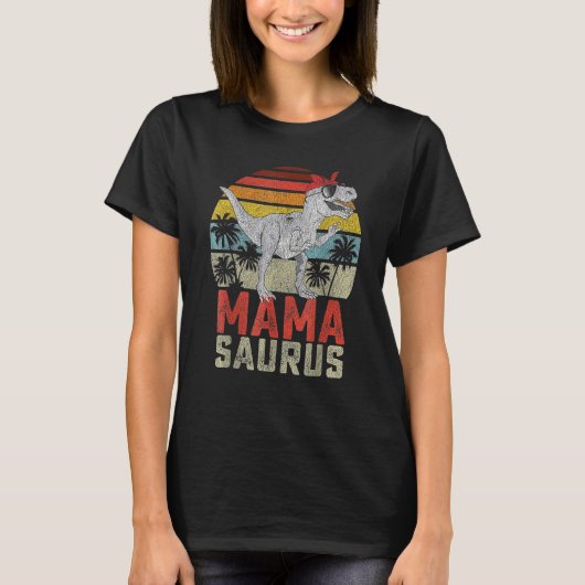 T-shirt Mamasaurus T Rex Dinosaur Mama Saurus Family Match (Devant)