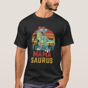T-shirt Mamasaurus T Rex Dinosaur Mama Saurus Family Match