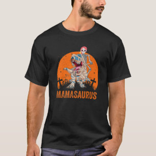 T-shirt Mamasaurus T Rex Dinosaur Mama Saurus Funny Sunset