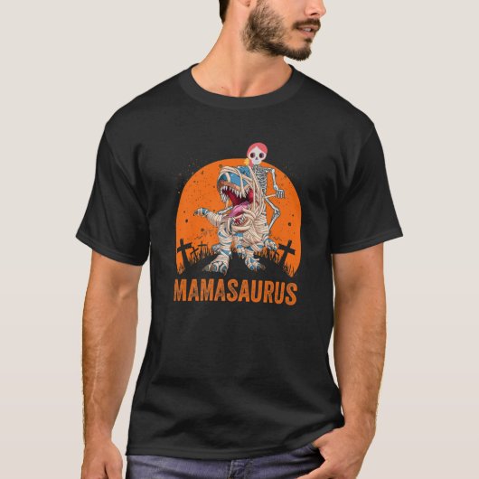 T-shirt Mamasaurus T Rex Dinosaur Mama Saurus Funny Sunset (Devant)
