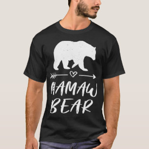 T-shirt Mamaw Bear Matching Famille Mama Bear Camping Cade