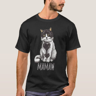 T-shirt Mamaw Chat Heart Valentine Love Valentines Day