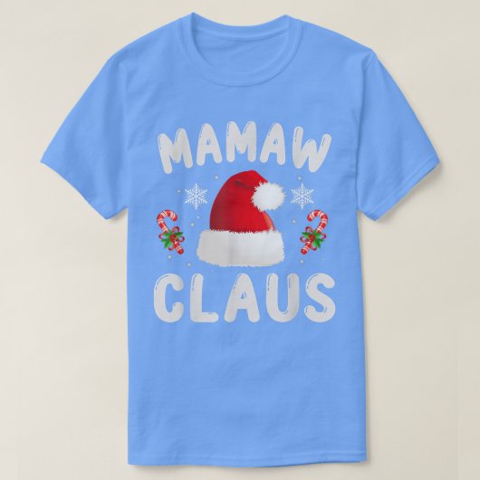 T-shirt Mamaw Claus Noël Pyjama Famille Correspondant Noël (Design devant)