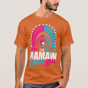 T-shirt Mamaw Mamaw vous aime Révélation de genre rose ou 