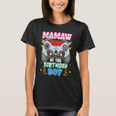 T-shirt Mamaw Of The Birthday Boy Matching Family Video Ga (Devant)