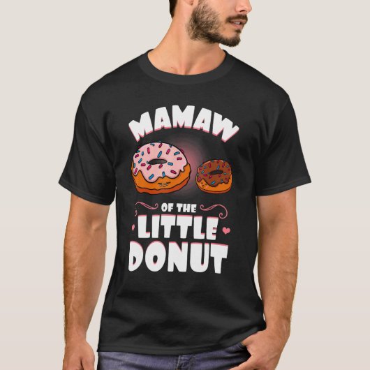 T-shirt Mamaw Of The Little Donut Genre Reveal Baby Showe (Devant)