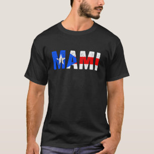 T-shirt Mami Porto Rico Flag Pride Femmes porto-ricaines