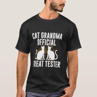 T-shirt Mamie Chat Testeur de Traitements Officiel Mamie C