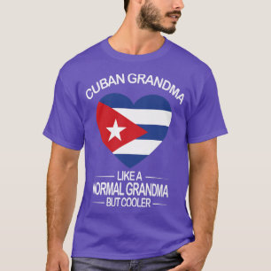 T-shirt Mamie cubaine Abuela Cubana Drapeau cubain Cuba 