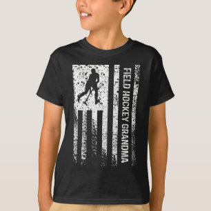 T-shirt Mamie de hockey sur gazon Drapeau américain vintag