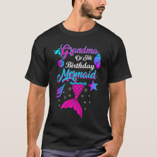 T-shirt Mamie de la famille de sirène d'anniversaire appar