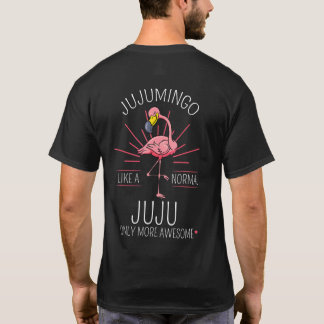 T-shirt Mamie flamant rose Jujumingo Juju Grand-mère Grand
